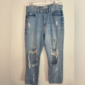 JBD EUC blue distressed wide leg jeans Size 29